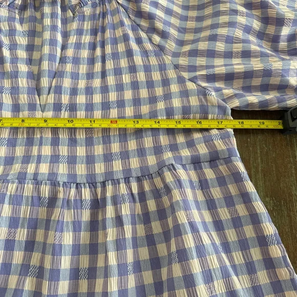 Tuckernuck Hyacinth House Lavender Pale Pink Gingham Sutton Mini Dress XS - Picture 9 of 12